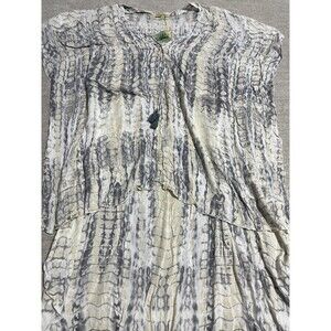 Pineapples Designed In Hawaii High Low Dress Women’s Extra Small White/Gray